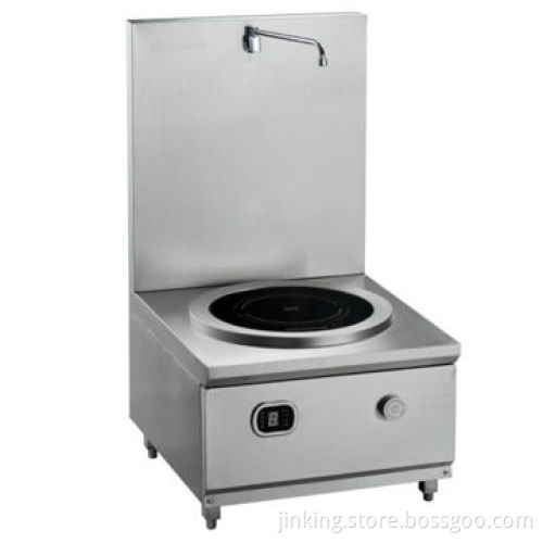 Commercial induction stock pot for boiling soup, LED display and timer setting